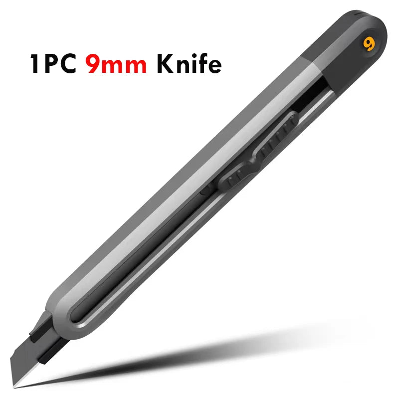 Deli 3pc Set Utility Knife Art Carving Knife Cutter School Suplies Cut Tools Wallpaper Stationery Express Delivery Safe Knife
