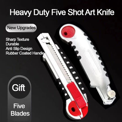 5-Series Art Knife 18mm Heavy duty Adhesive Knife Large Five Series Wallpaper Knife Paper Cutting Knife