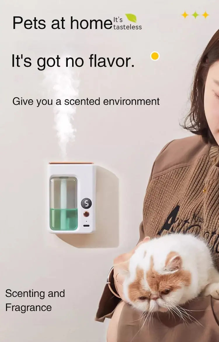 40ML Automatic Home Fragrance Machine Essential Oil Diffuser Nebulizer Perfume Scent Machine for Kitchen and toilet deodorizatio