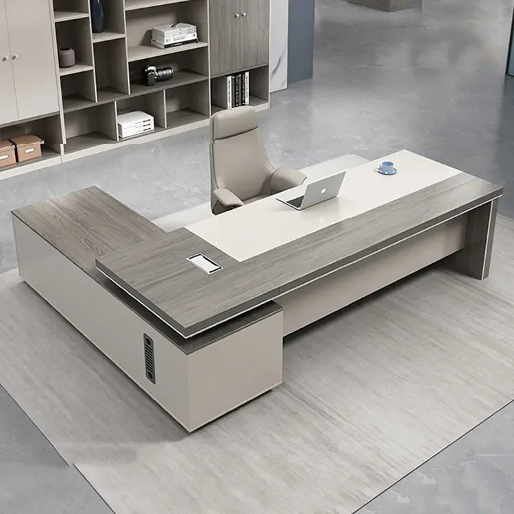 Office Workstation l Shaped Executive Wooden Work Manager Computer Desks Furniture Modern Table for Design  boss office desk