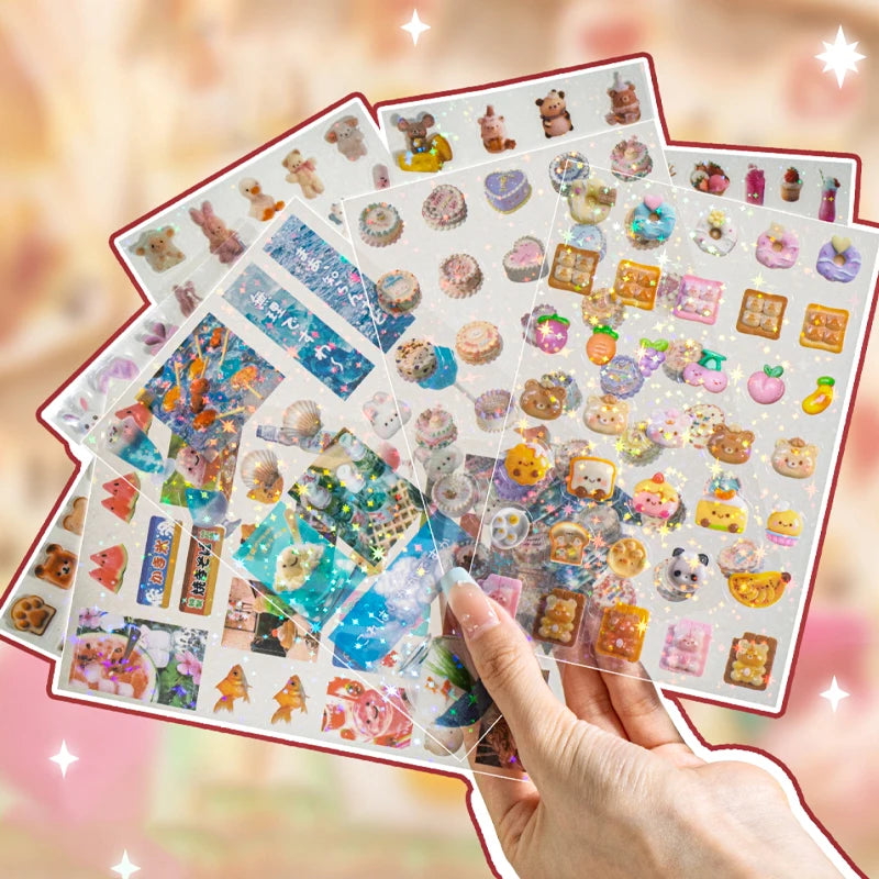 Mr. Paper, 10pcs/pack,cute Mini Stickers for Animal Food and Beverage,scrapbook,photo Frame,phone Case,diary Decoration Stickers