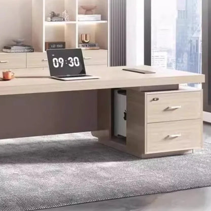 Modern European Floor Office Desk Standing Design Large Sedentary Table Ideal Productivity Style Muebles Oficina Furniture