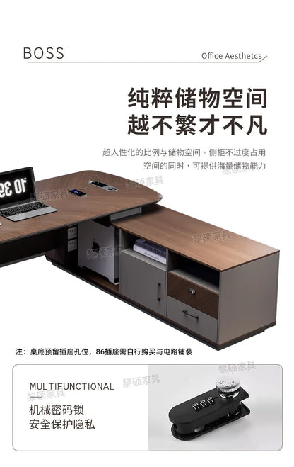 Fashion Large Size Office Desk Luxury Design Save Space Creative Computer Office Desk Executive Meuble Bureau Home Products