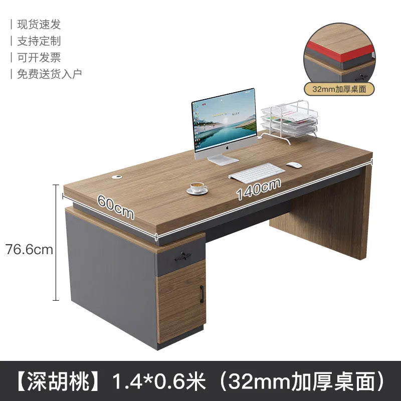 Large Size Fashion Office Desk Decoration Beauty Professional Minimalist Office Desk Save Space Mesas Escritorio Furnitures