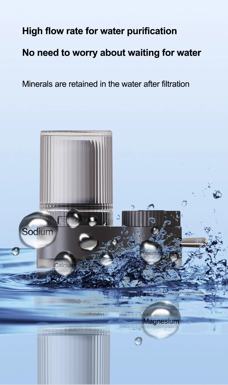 Splash proof faucet filter, water purifier, kitchen water treatment equipment, tap water filter customized