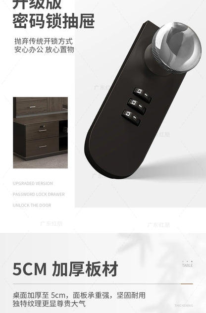 Wooden Lshaped Office Desk Modern Computer Standing Organizers Office Desk Space Saving Escritorio Oficina Postmodern Furniture