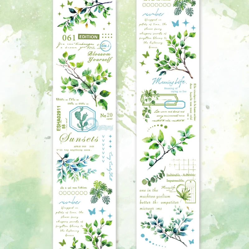 Mr. Paper 6Style 1Roll/bag South Branch Wind Letter Series Washi Tape DIY Handbook Scrapbook Photo Frame Envelope Decoration