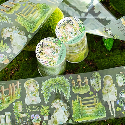 Mr Paper 3rolls/bag Good Time Series Matte PET Scenic Tape Masking Tape DIY Scrapbooking Photo Frame Glass Mug Phone Case