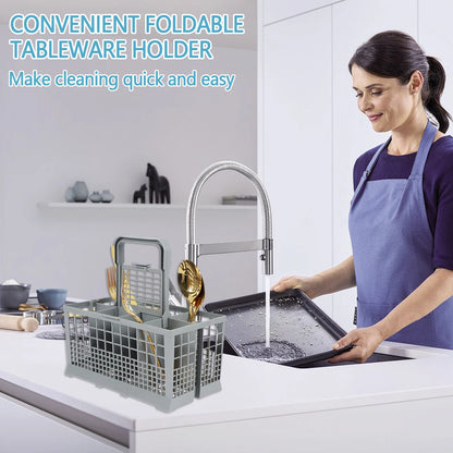 1PCS Dishwasher Cutlery Basket Knife Fork Storage Basket for Bauknecht Whirlpool Indesit Hotpoint Dish Washer Accessories