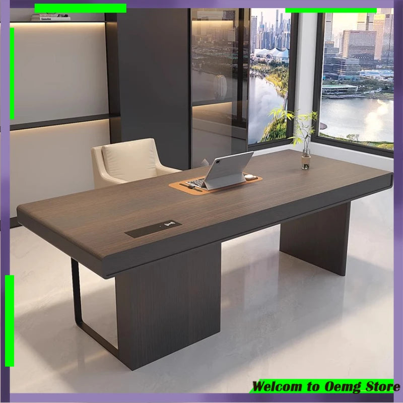 Spacious Ergonomic Office Desk Luxury European Design Standing Table Perfect Workstations Studios Muebles Oficina Mesa Furniture