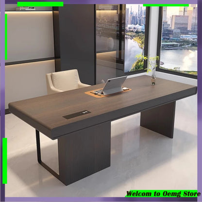 Spacious Ergonomic Office Desk Luxury European Design Standing Table Perfect Workstations Studios Muebles Oficina Mesa Furniture