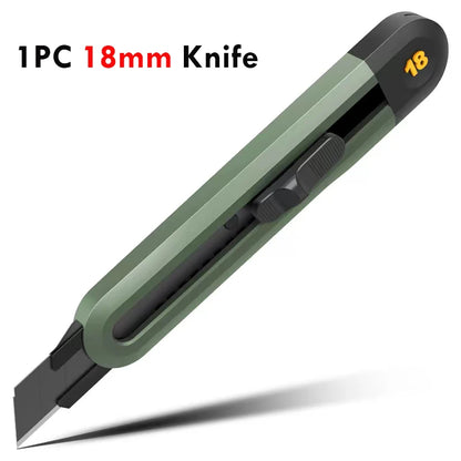 Deli 3pc Set Utility Knife Art Carving Knife Cutter School Suplies Cut Tools Wallpaper Stationery Express Delivery Safe Knife