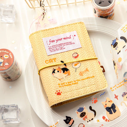 Mr Paper 2rolls/bag kawaii cat and dog diary series tape cute style handbook tape DIY diary photo frame phone case