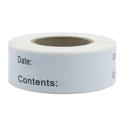 Dissolvable Food Labels By Food Safe 1x3'' Kitchen Storage Freezer Stickers Perfect For Reusable Containers 250 Labels Per Roll