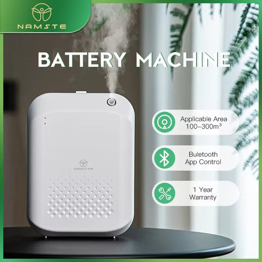 NAMSTE Battery Aromatic Oil Diffuser Electric Home Air Freshener Machine Wall Hanging Waterless Essential Oil Diffuser For Hotel