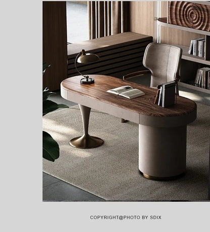 Modern European Floor Standing Office Desk Luxury Design Escritorios De Ordenador Upgrade Your Home Office Aesthetic Furniture