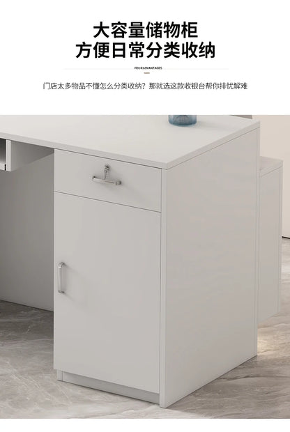 Office Bar Counter Cashier Counter Simple Custom Reception Desk Beauty Salon Escritorio De Recepcion Commercial Furniture