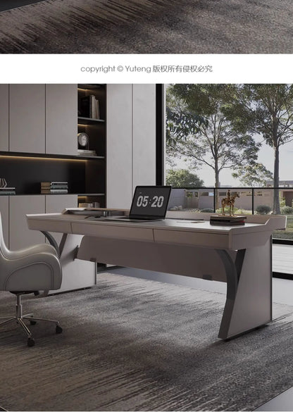 Premium European Style Office Desk Large Craft Sedentary Table Offers Ergonomic Comfort Long Hours Muebles Oficina Accessories