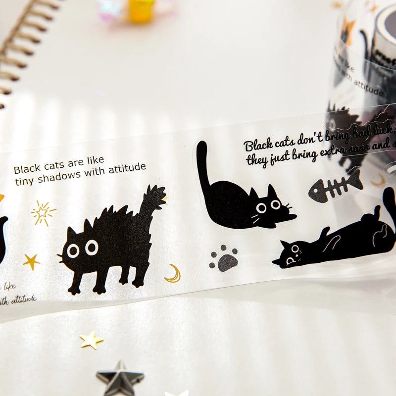 Mr Paper 2rolls/bag kawaii cat and dog diary series tape cute style handbook tape DIY diary photo frame phone case