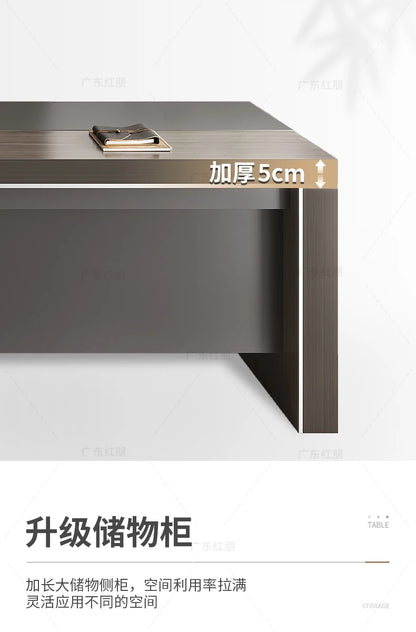 Wooden Lshaped Office Desk Modern Computer Standing Organizers Office Desk Space Saving Escritorio Oficina Postmodern Furniture