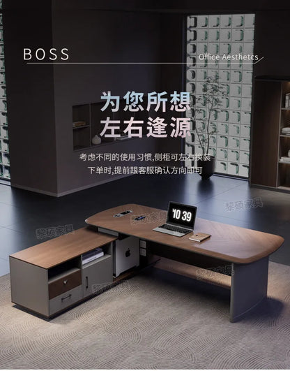 Fashion Large Size Office Desk Luxury Design Save Space Creative Computer Office Desk Executive Meuble Bureau Home Products