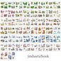 4Style 50Sheets/pack earthly series sticker book for DIY handbook diary phone case calendar photo frame Laptop decoration