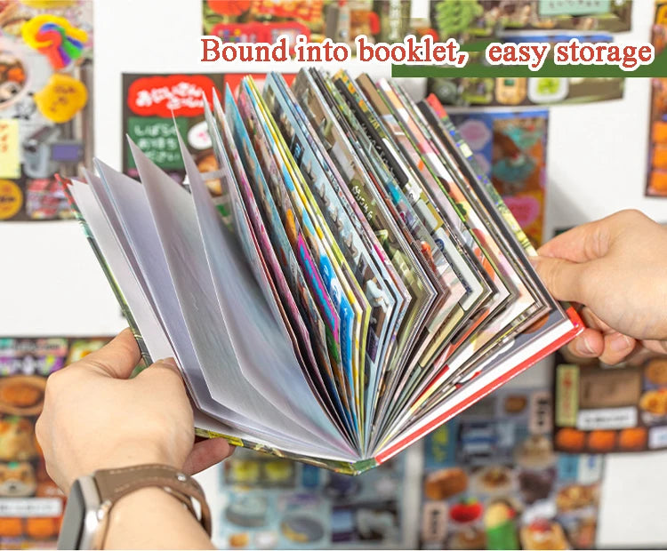 Mr. Paper 45 Sheets/book Creative Sticker Book Used of DIY Phone Case Photo Frame Album Scrapbook Retro Decoration Art Stickers