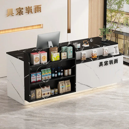 Office Bar Counter Cashier Counter Simple Custom Reception Desk Beauty Salon Escritorio De Recepcion Commercial Furniture
