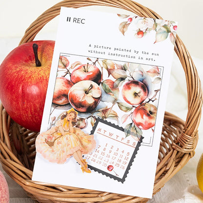 Mr. Paper10pcs/pack Strawberry PET Sticker Pack Fruit Sticker Decoration Scrapbook Photo Frame phone Case laptop Phone Case Gift
