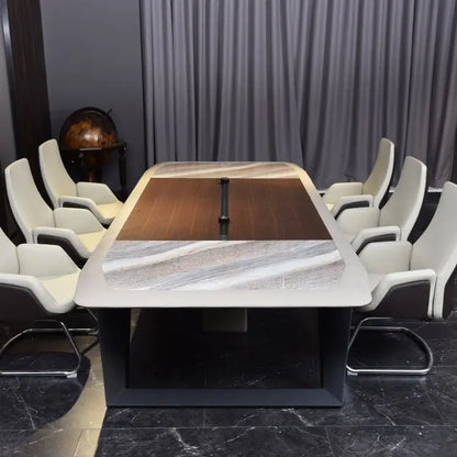 Modern Unique Design Commercial Odm Oem Leather Contemporary Luxury Custom Office Meeting Desk Conference Table