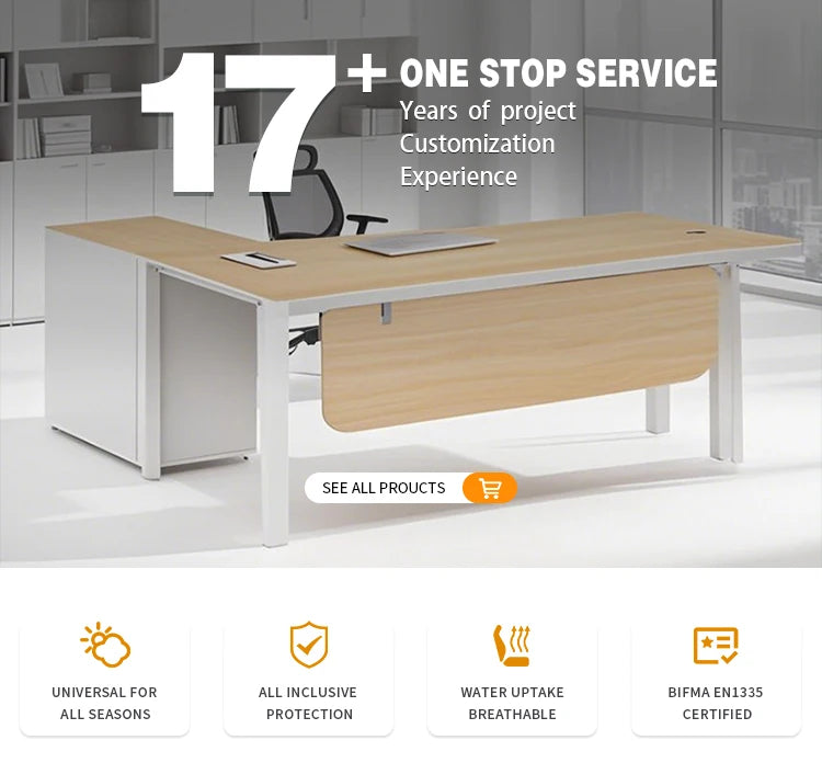 Modern Executive Office Desk with Built in Storage CEO Boss Office Furniture Computer Table  boss office desk