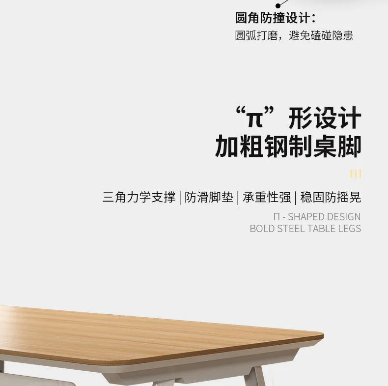 Wooden Study Office Desk Modern Computer Space Saving Luxury Design Safe Office Desk Aesthetic Mesa Ordenador Room Furniture