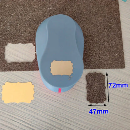 1.5'' 2" 3" DIY Paper Tag Photo Frame Card Cutter Scrapbook Large-scale Embossing device Hole Punch Kids Handmade Craft Gift Cut