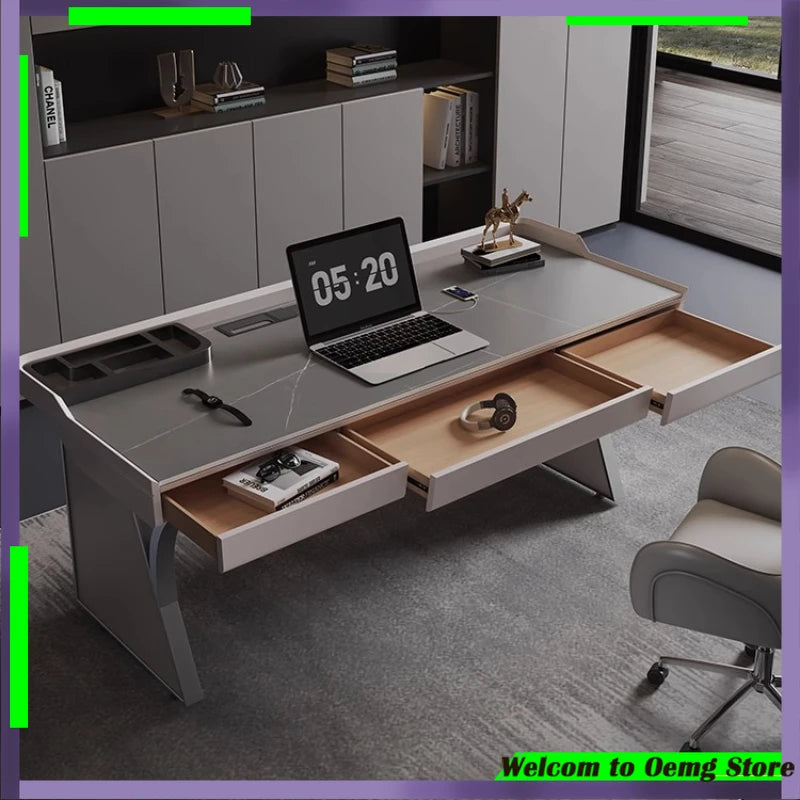 Premium European Style Office Desk Large Craft Sedentary Table Offers Ergonomic Comfort Long Hours Muebles Oficina Accessories