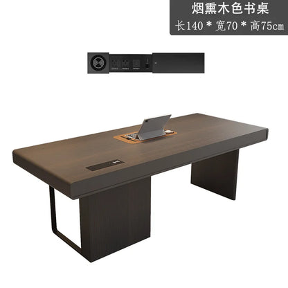 Stylish Executive Writing Desk Perfect Office Study Corner Modern Design Meets Functionality Mesa Para Computador Accessories