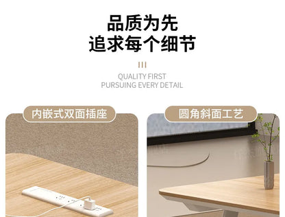 Wooden Study Office Desk Modern Computer Space Saving Luxury Design Safe Office Desk Aesthetic Mesa Ordenador Room Furniture