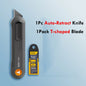 Deli 3pc Set Utility Knife Art Carving Knife Cutter School Suplies Cut Tools Wallpaper Stationery Express Delivery Safe Knife