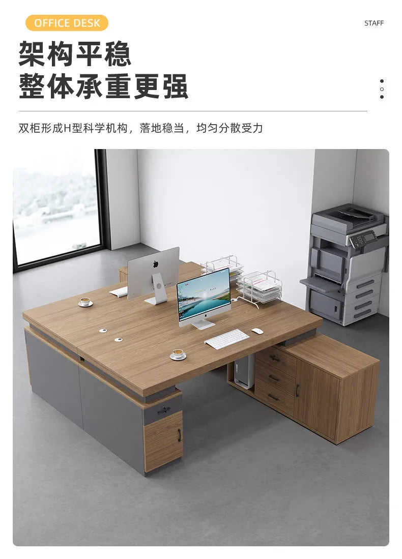 Large Size Fashion Office Desk Decoration Beauty Professional Minimalist Office Desk Save Space Mesas Escritorio Furnitures