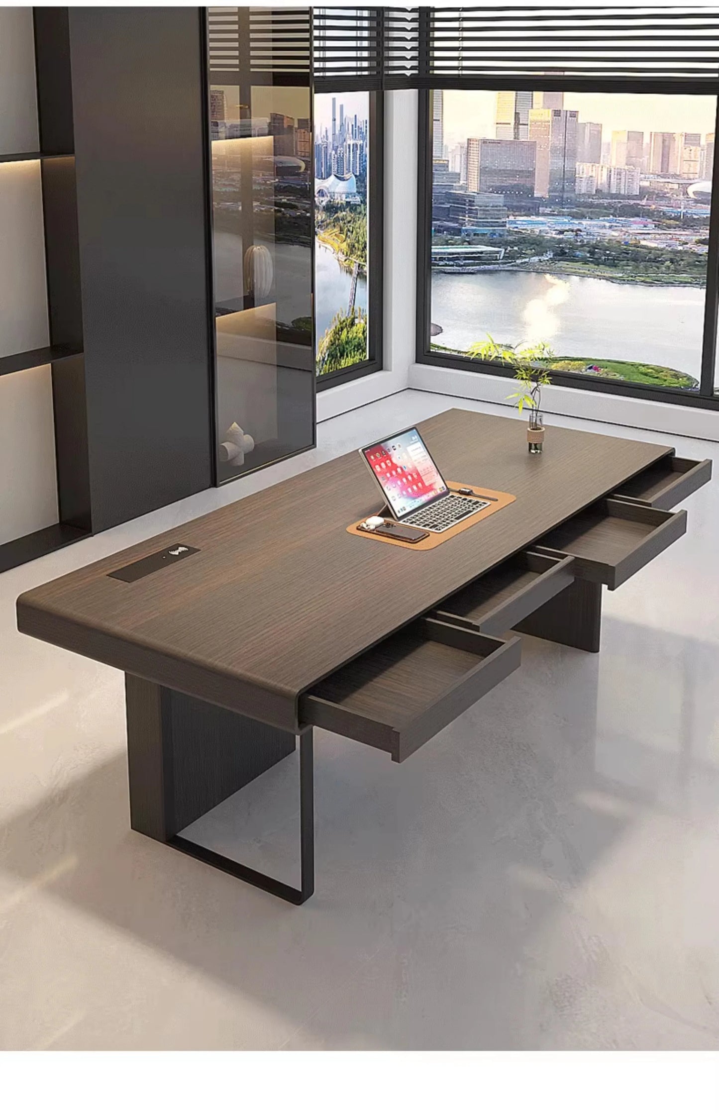 Spacious Ergonomic Office Desk Luxury European Design Standing Table Perfect Workstations Studios Muebles Oficina Mesa Furniture