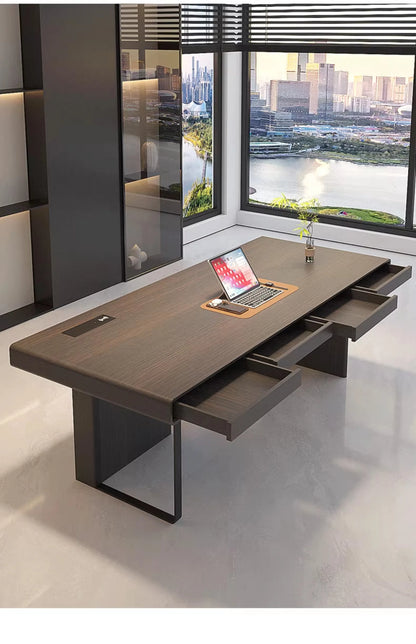 Spacious Ergonomic Office Desk Luxury European Design Standing Table Perfect Workstations Studios Muebles Oficina Mesa Furniture