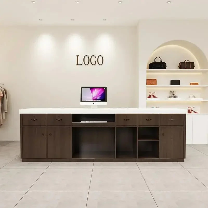 Office Salon Reception Desks Counter Display Checkout Counter Reception Desks Beauty Mostrador Negocio Commercial Furniture