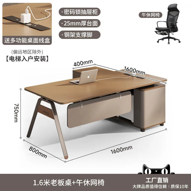 Organizer Large Office Desk Professional Simple Fashion Interior Universal Office Desk Wooden Escritorio Oficina Home Furniture