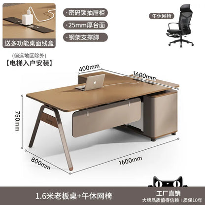 Organizer Large Office Desk Professional Simple Fashion Interior Universal Office Desk Wooden Escritorio Oficina Home Furniture