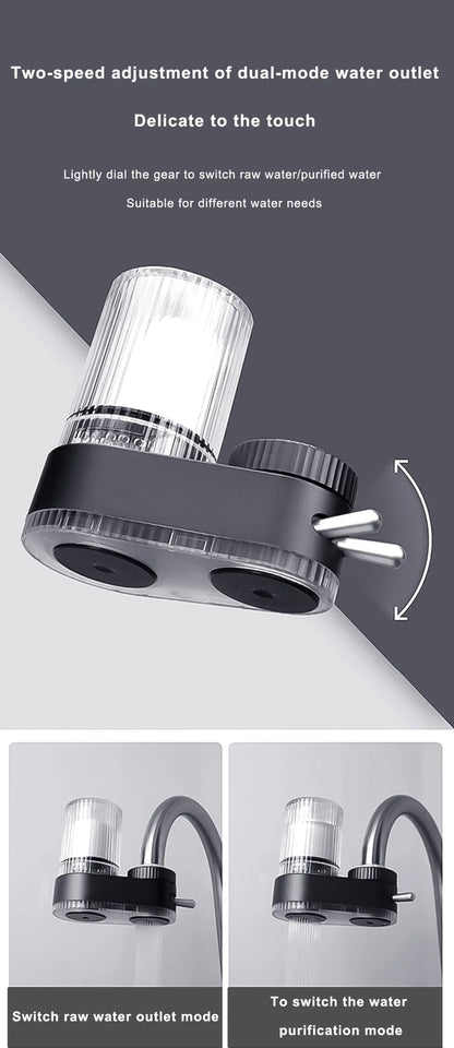 Splash proof faucet filter, water purifier, kitchen water treatment equipment, tap water filter customized