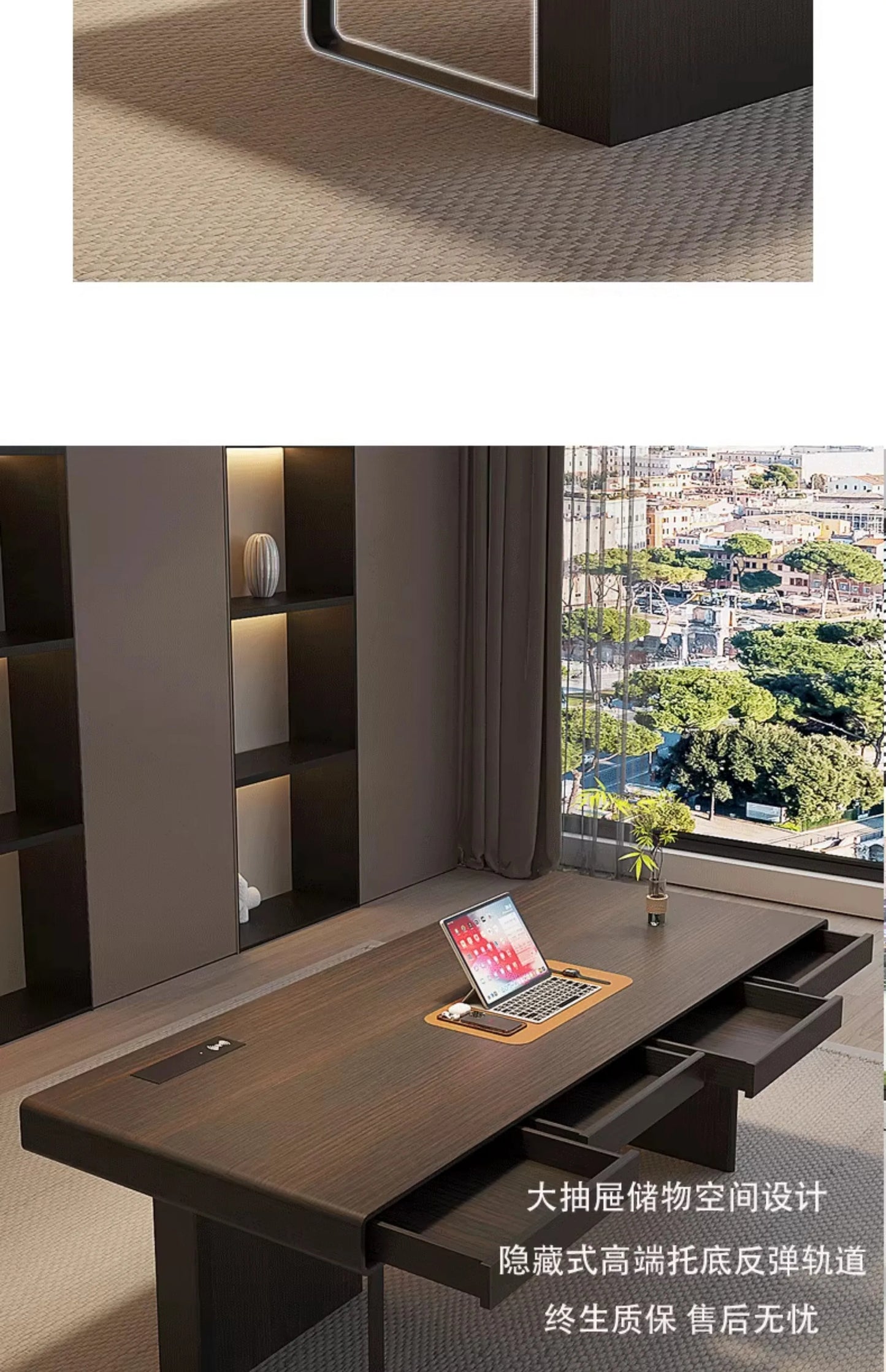 Stylish Executive Writing Desk Perfect Office Study Corner Modern Design Meets Functionality Mesa Para Computador Accessories