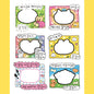 Korean Cute Kawaii Graffiti Style Photo Frame Stickers Girl Photo Star Card Photo Album Diary DIY Decorative Cartoon Stickers