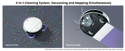 OKP K5P Robot Vacuum Cleaner, 5000Pa, 180 Mins, WiFi/App, Slim Design, Self-Charging, Perfect for Hard Floors, Pet Hair, Carpets