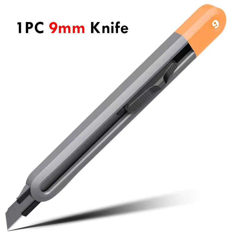 Deli 3pc Set Utility Knife Art Carving Knife Cutter School Suplies Cut Tools Wallpaper Stationery Express Delivery Safe Knife