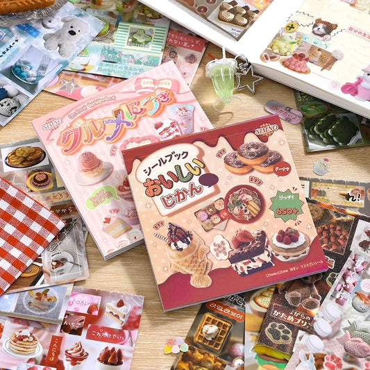 2Style 30Pcs/bag Food Sticker Book DIY Handbook Scrapbook Photo Frame Envelope Phone Case Stickers Scrapbooking Journal Stickers