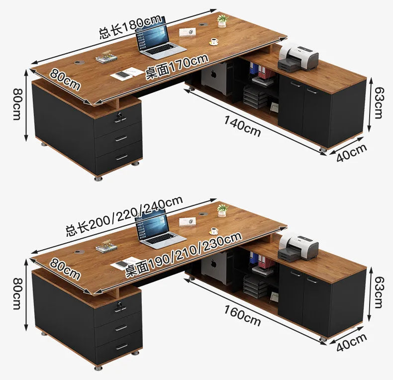 Aesthetic Modern Office Desk Creative Save Space Big Size Fashion Safe Office Desk Professional Mesas Escritorio Home Products
